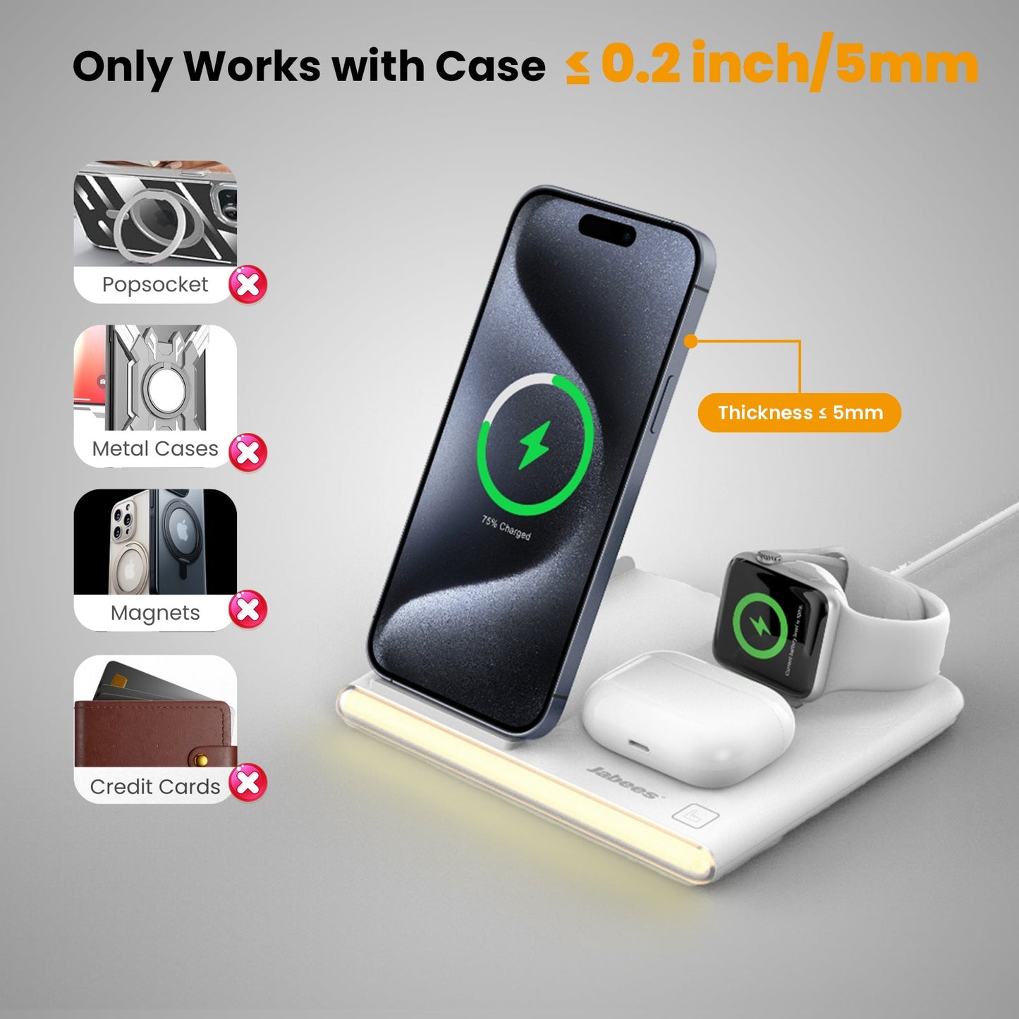 ✨ PowerGlow 4 in 1 – Charge everything at once, with style and wirelessly