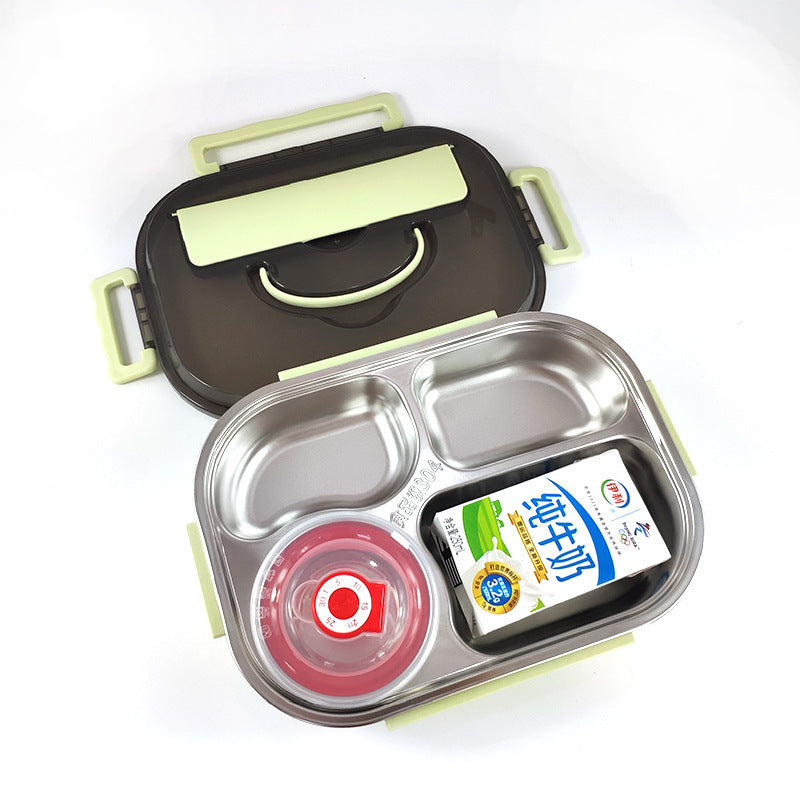 Hochwertige, auslaufsichere Schul-Lunchbox mit Fächern - stilvoll zur Schule gehen