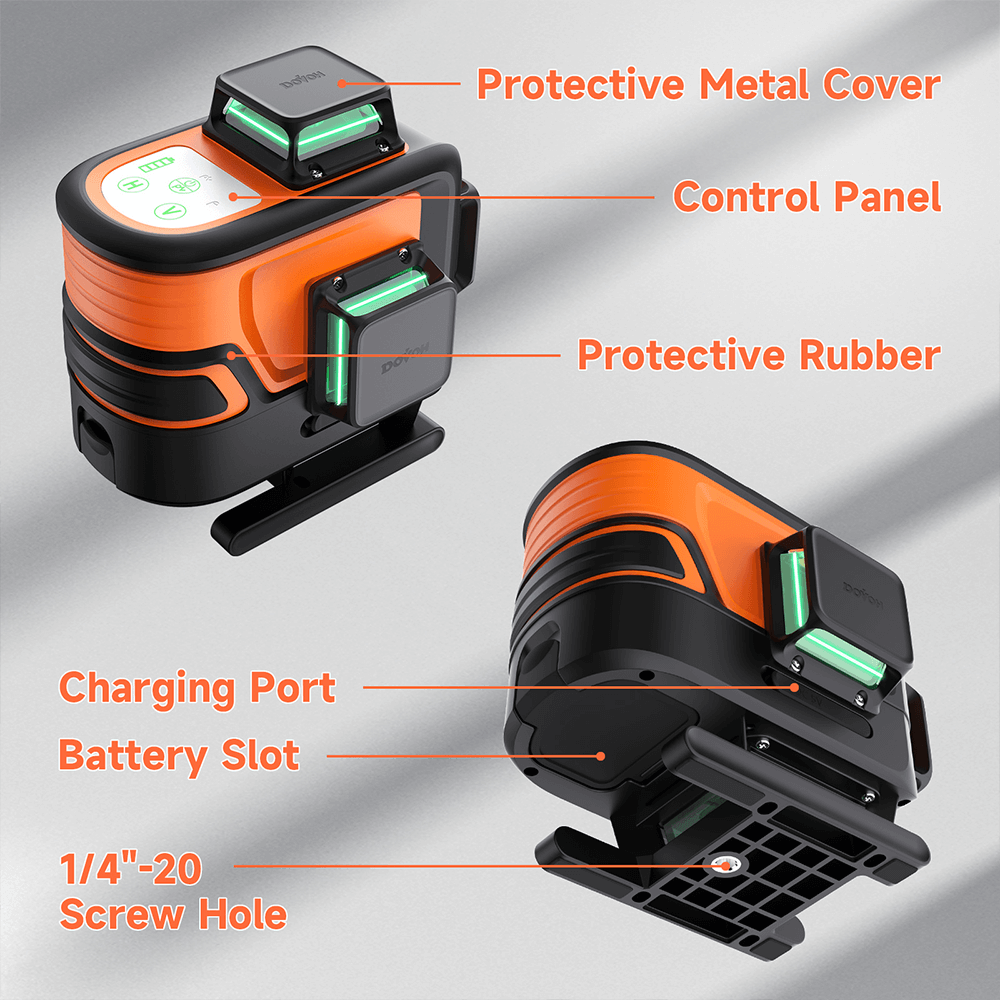 Professional 360° 16-line laser level DOVOH P4-360G - green