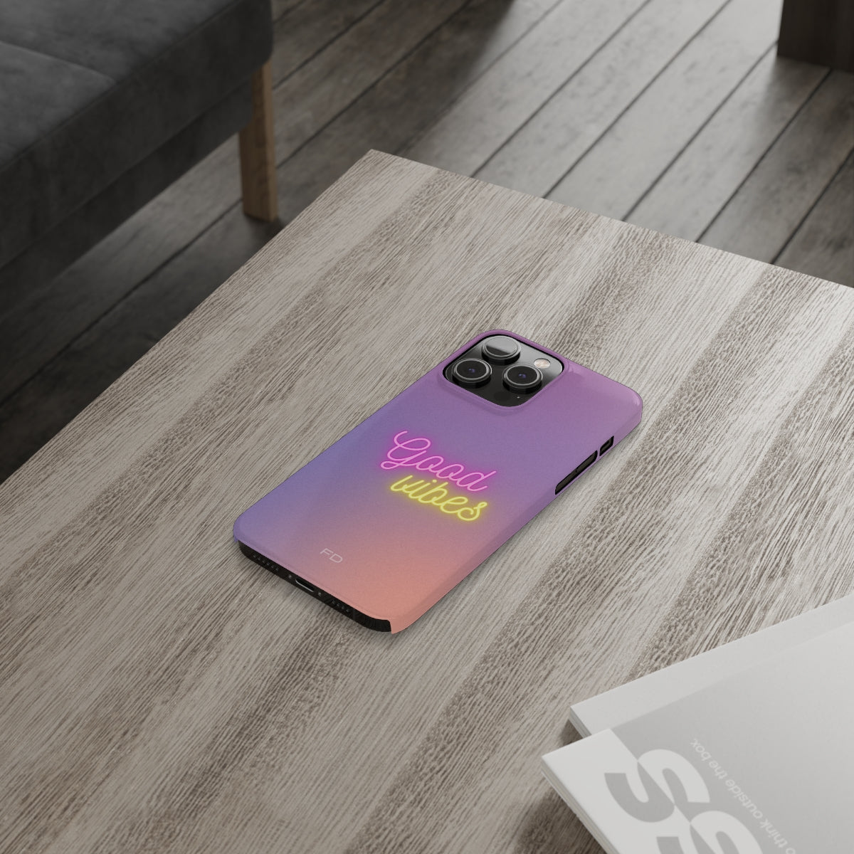 "Good Vibes" Ultra-Slim Case for IPhone 14 - Colorful and bright design