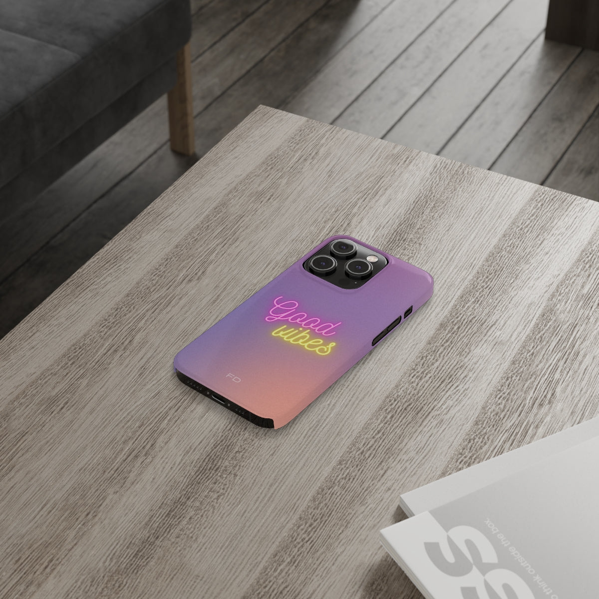 "Good Vibes" Ultra-Slim Case for IPhone 14 - Colorful and bright design