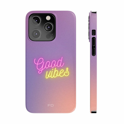 "Good Vibes" Ultra-Slim Case for IPhone 14 - Colorful and bright design