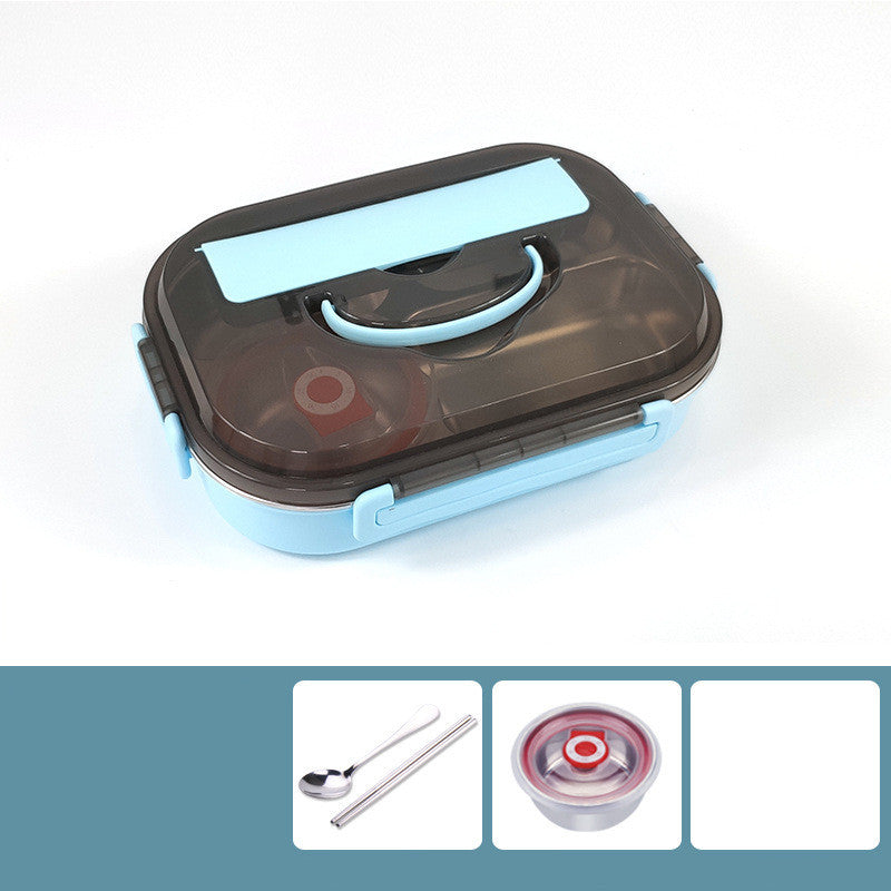 Hochwertige, auslaufsichere Schul-Lunchbox mit Fächern - stilvoll zur Schule gehen