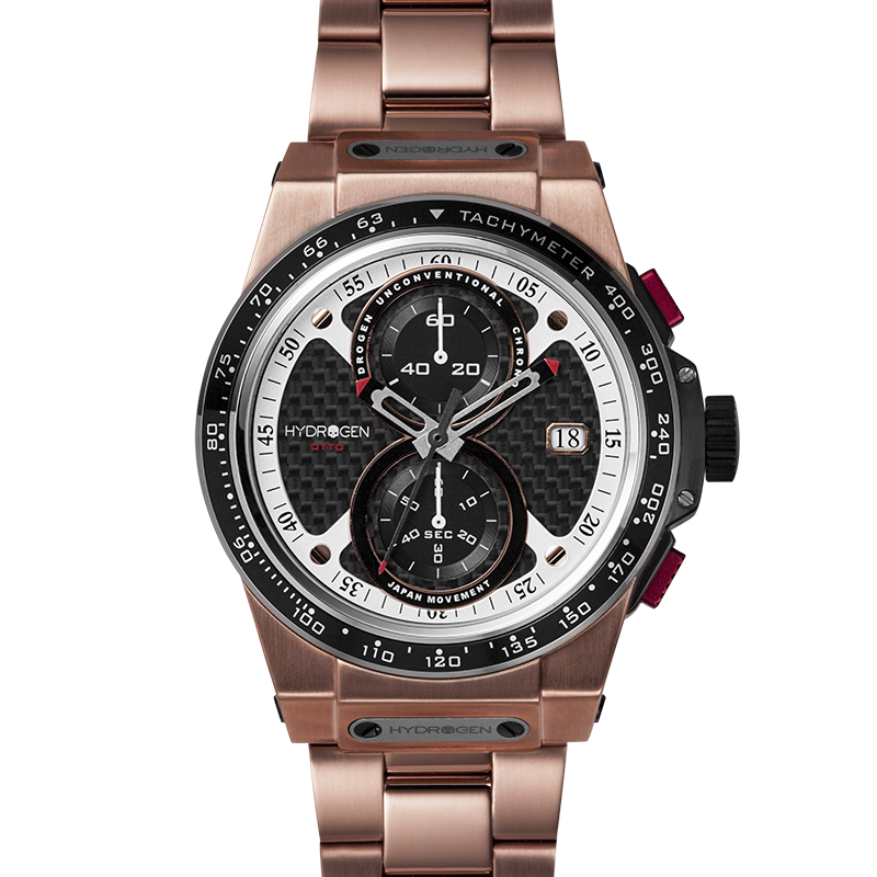 Otto Chrono Rosé Uhr - Metallische Kraft mit luxuriöser Seele