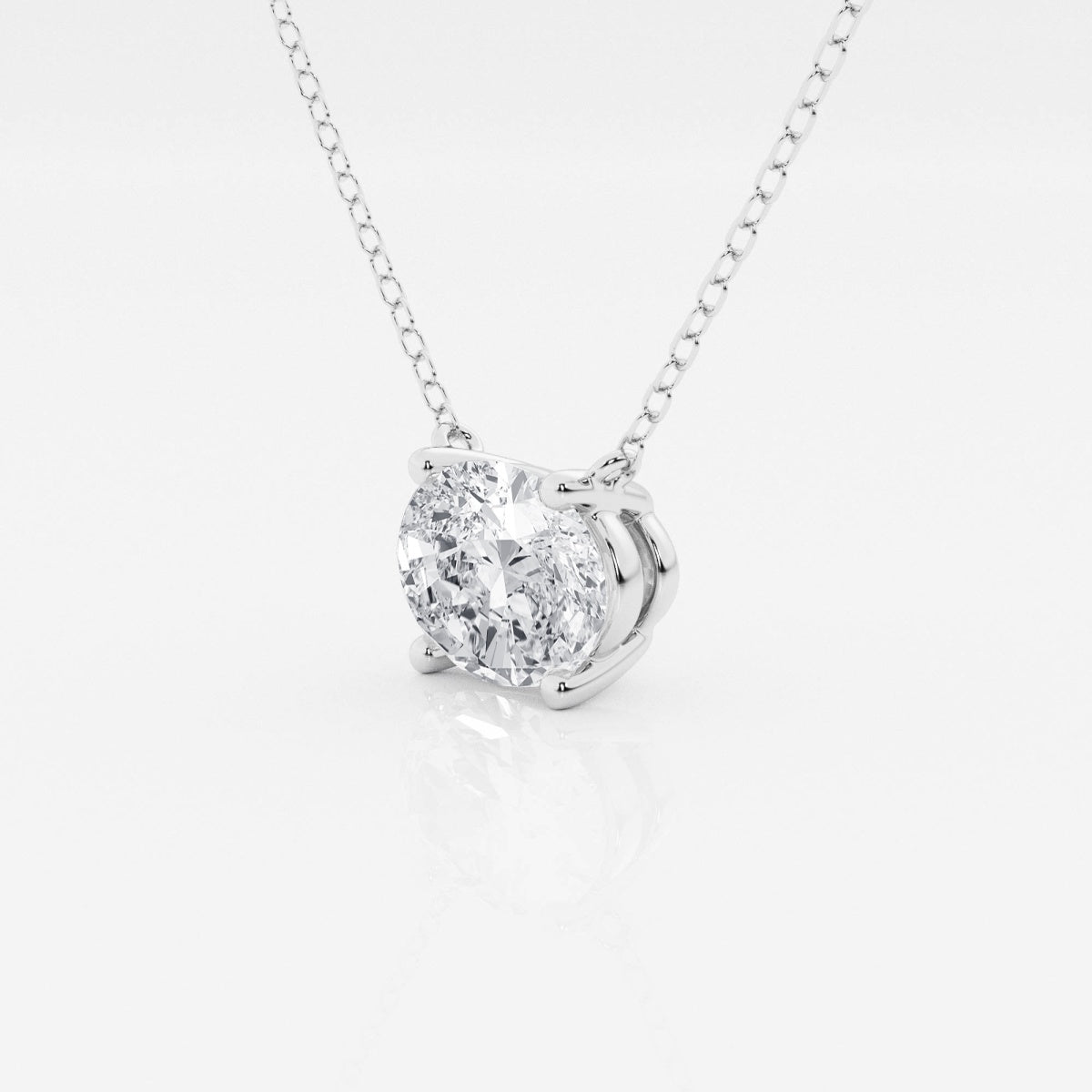 ✨ Colgante Solitario Diamante Cultivado 1.00 CTW en Oro 14K – Elegancia Eterna