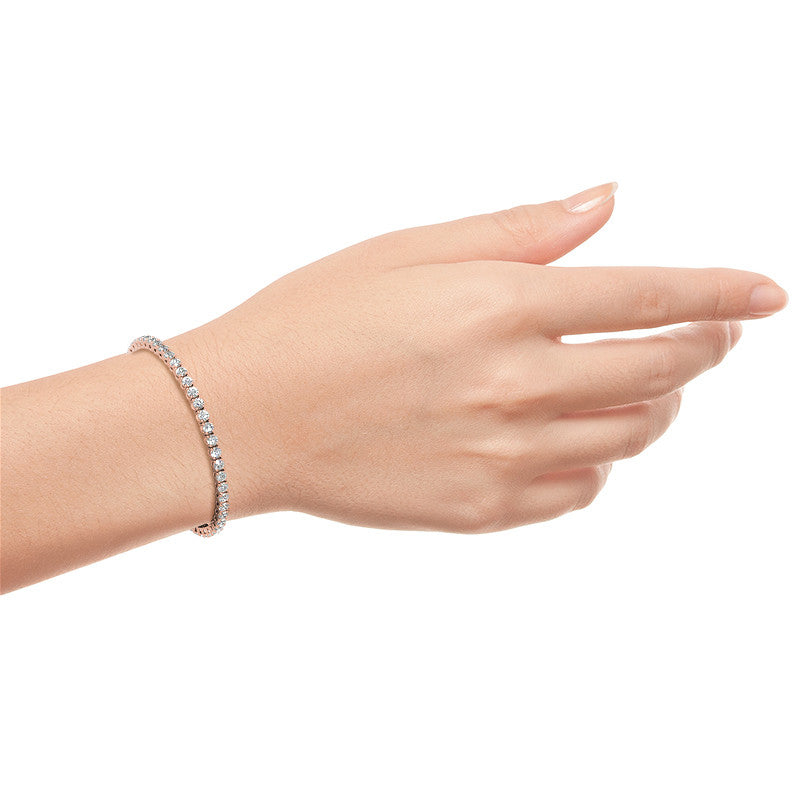 Star Project - Exclusive 6ctw Moissanite Bracelet in 14K Gold (White-Yellow-Rose)