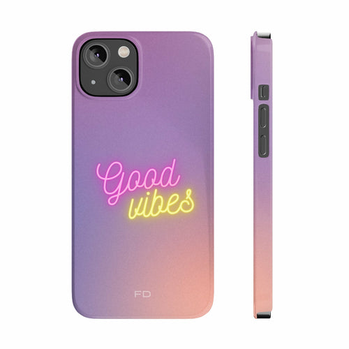 "Good Vibes" Ultra-Slim Case for IPhone 14 - Colorful and bright design