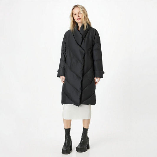 Abrigo de plumas negro de lujo para mujer – Inspirado en SoHo, Nueva York Women's Fashion - Women's Clothing - Jackets & Coats - Jackets | Zulter VIP