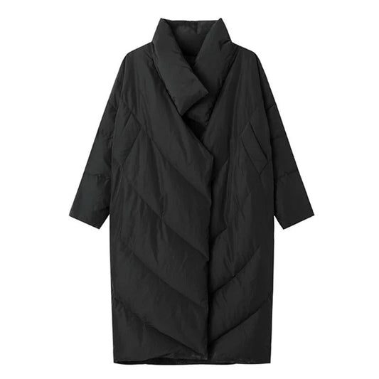 Abrigo de plumas negro de lujo para mujer – Inspirado en SoHo, Nueva York Women's Fashion - Women's Clothing - Jackets & Coats - Jackets | Zulter VIP