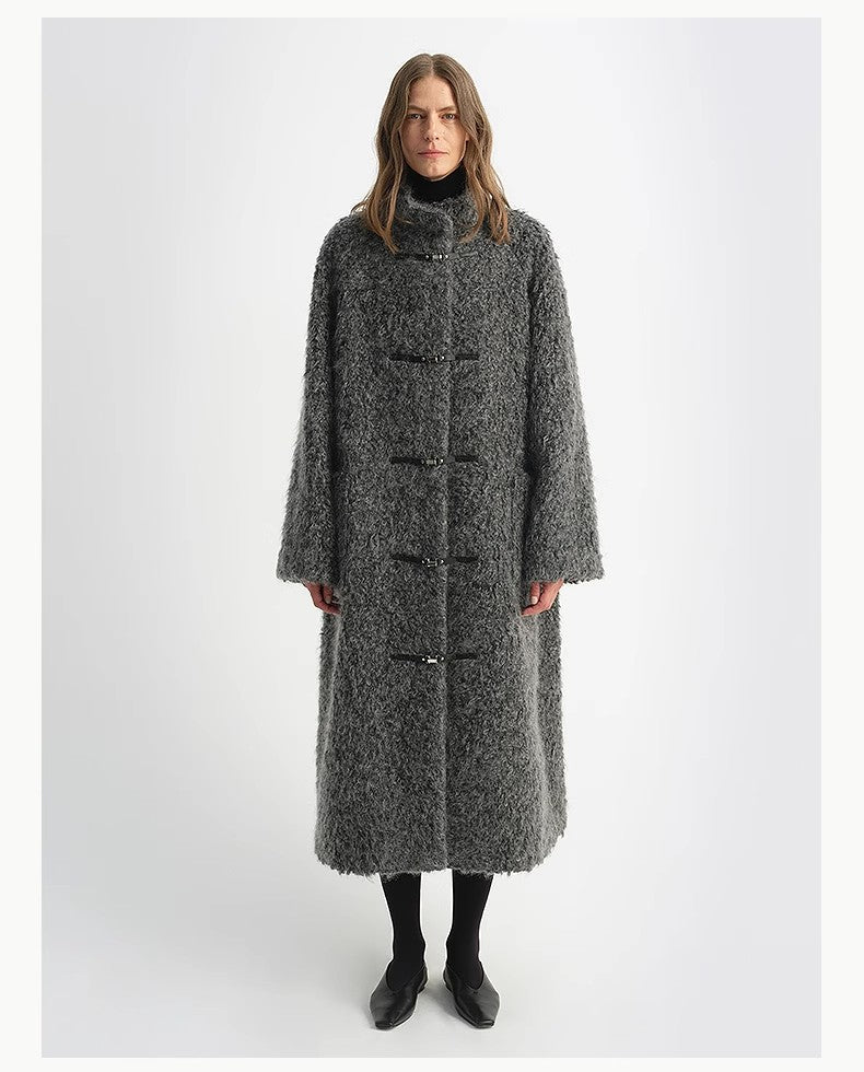 Abrigo Largo de Mohair y Lana Virgen — Suavidad, Calidez y Distinción Atemporal Women's Fashion - Women's Clothing - Jackets & Coats - Real Fur | Zulter VIP