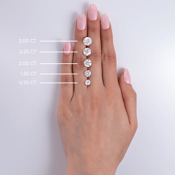 Anillo de compromiso solitario 3,00 ct diamante cultivado en laboratorio | Oro blanco 14K | Certificado AGI Jewelry & Accessories - Rings | Zulter VIP