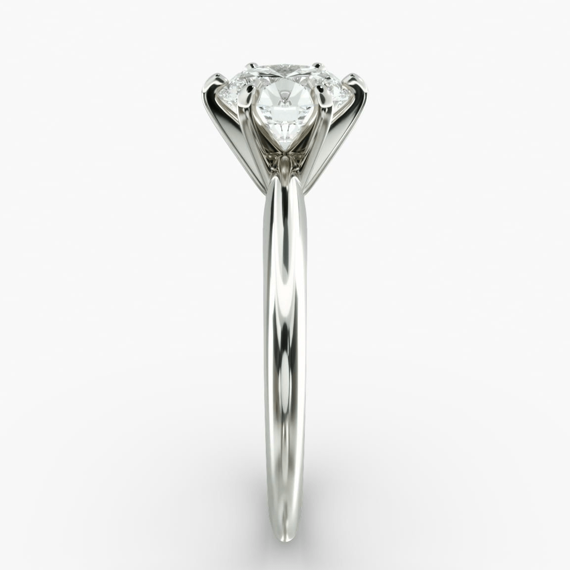 Anillo de compromiso solitario 3,00 ct diamante cultivado en laboratorio | Oro blanco 14K | Certificado AGI Jewelry & Accessories - Rings | Zulter VIP