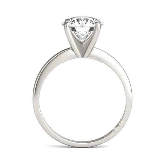 Anillo de compromiso solitario con diamante cultivado de 2 quilates en oro blanco de 14K Jewelry & Accessories - Rings | Zulter VIP .