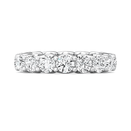 ✨ Anillo de Eternidad con Diamantes Cultivados en Laboratorio – Certificado AGI, Oro de 14 Quilates ✨ Jewelry & Accessories - Rings | Zulter VIP