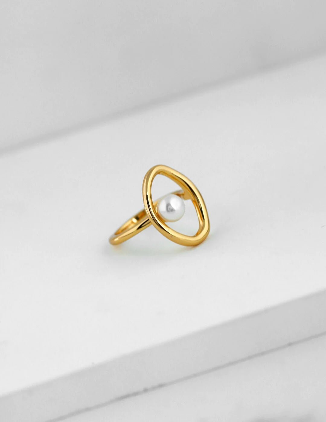 Anillo Geométrico Abierto – Elegancia Minimalista en Plata y Oro Jewelry & Accessories - Rings | Zulter VIP