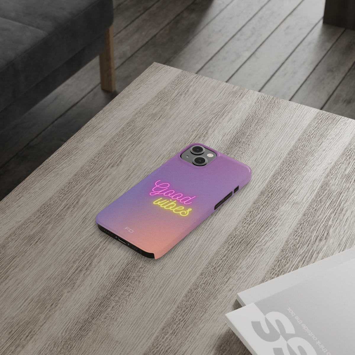 "Good Vibes" Ultra-Slim Case for IPhone 14 - Colorful and bright design