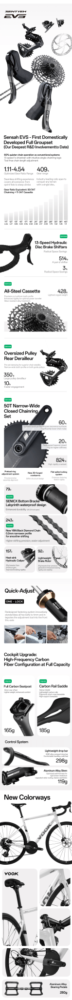 Bicicleta de Carretera Ultraligera Carbono + Aluminio – 13 Velocidades de Precisión Sports & Entertainment - Cycling - Bicycle | Zulter VIP