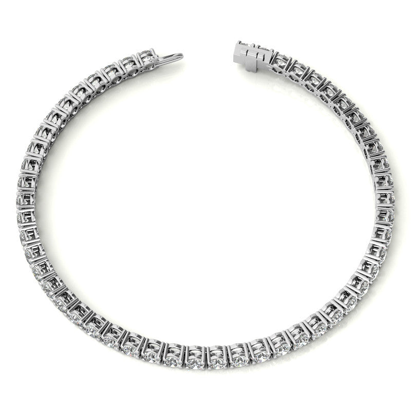 Star Project - Exclusive 6ctw Moissanite Bracelet in 14K Gold (White-Yellow-Rose)