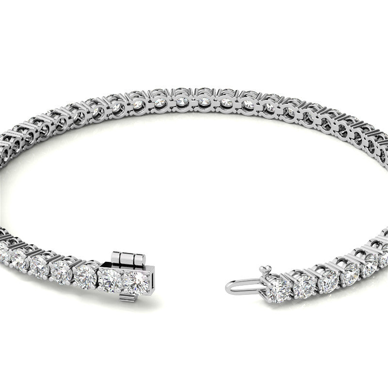 Star Project - Exclusive 6ctw Moissanite Bracelet in 14K Gold (White-Yellow-Rose)
