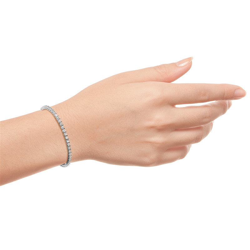 Star Project - Exclusive 6ctw Moissanite Bracelet in 14K Gold (White-Yellow-Rose)