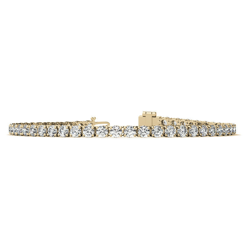 Star Project - Exclusive 6ctw Moissanite Bracelet in 14K Gold (White-Yellow-Rose)