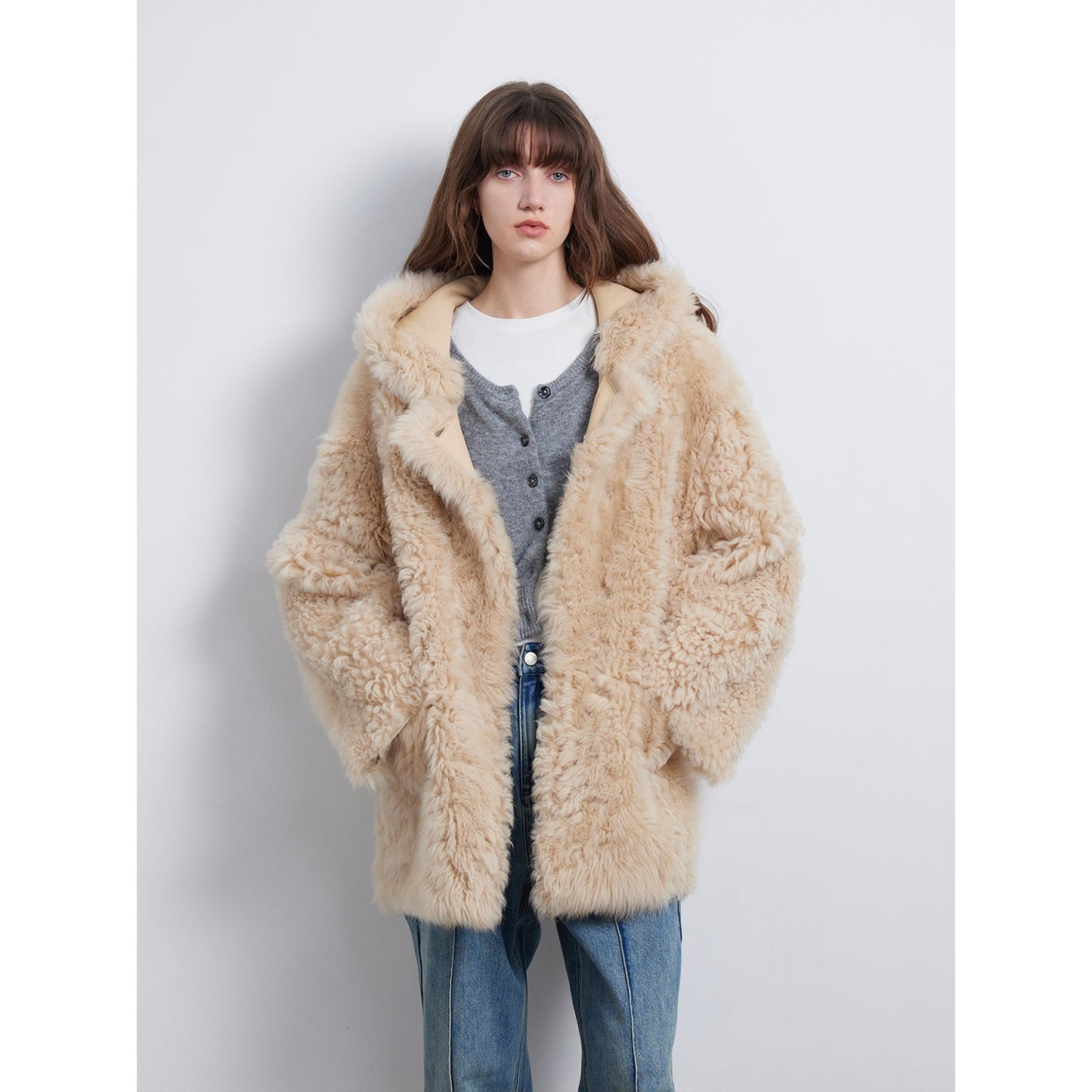 brigo Largo de Piel Natural con Capucha – Inspiración Toscana Women's Fashion - Women's Clothing - Jackets & Coats - Real Fur | Zulter VIP