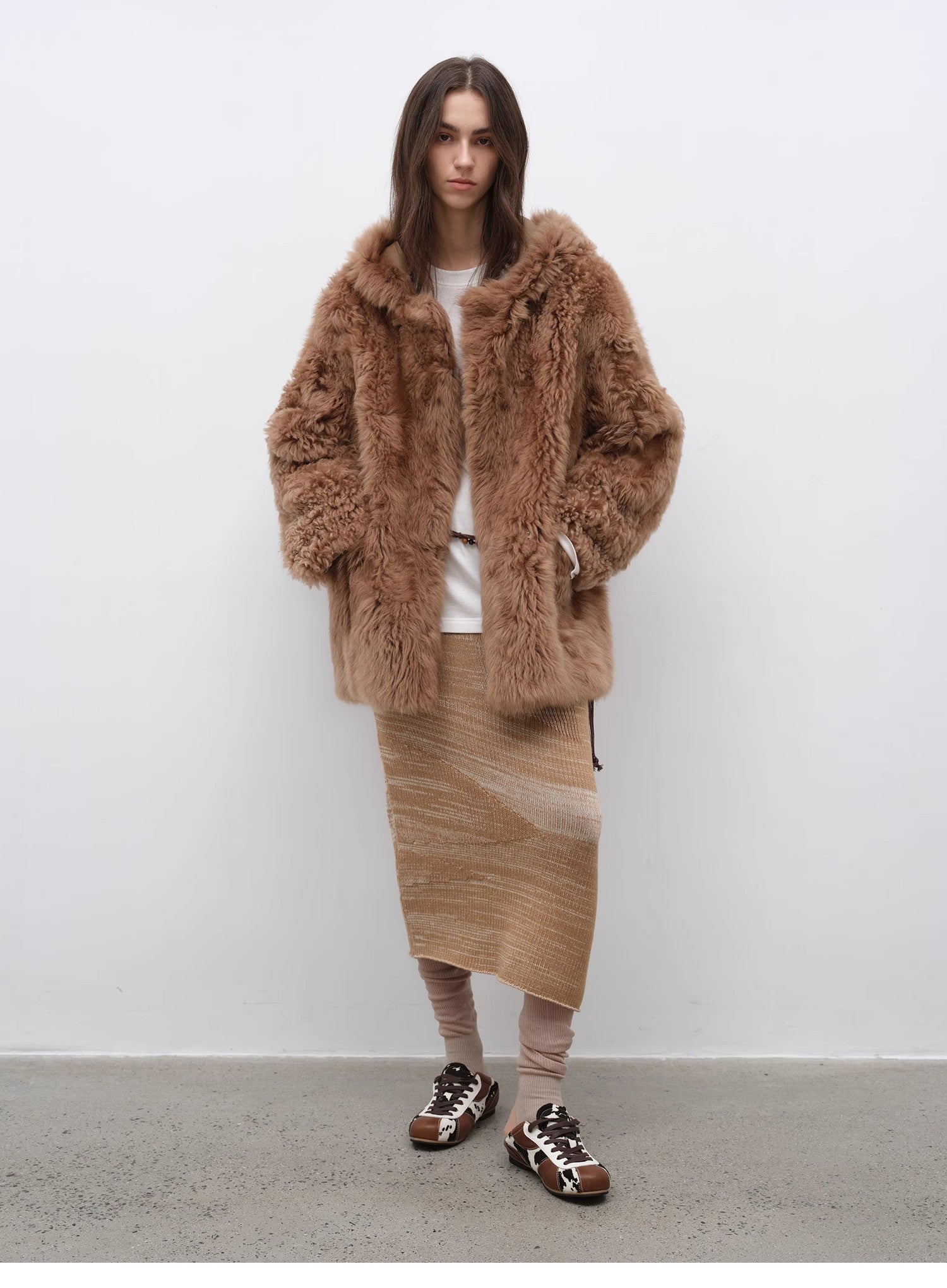 brigo Largo de Piel Natural con Capucha – Inspiración Toscana Women's Fashion - Women's Clothing - Jackets & Coats - Real Fur | Zulter VIP