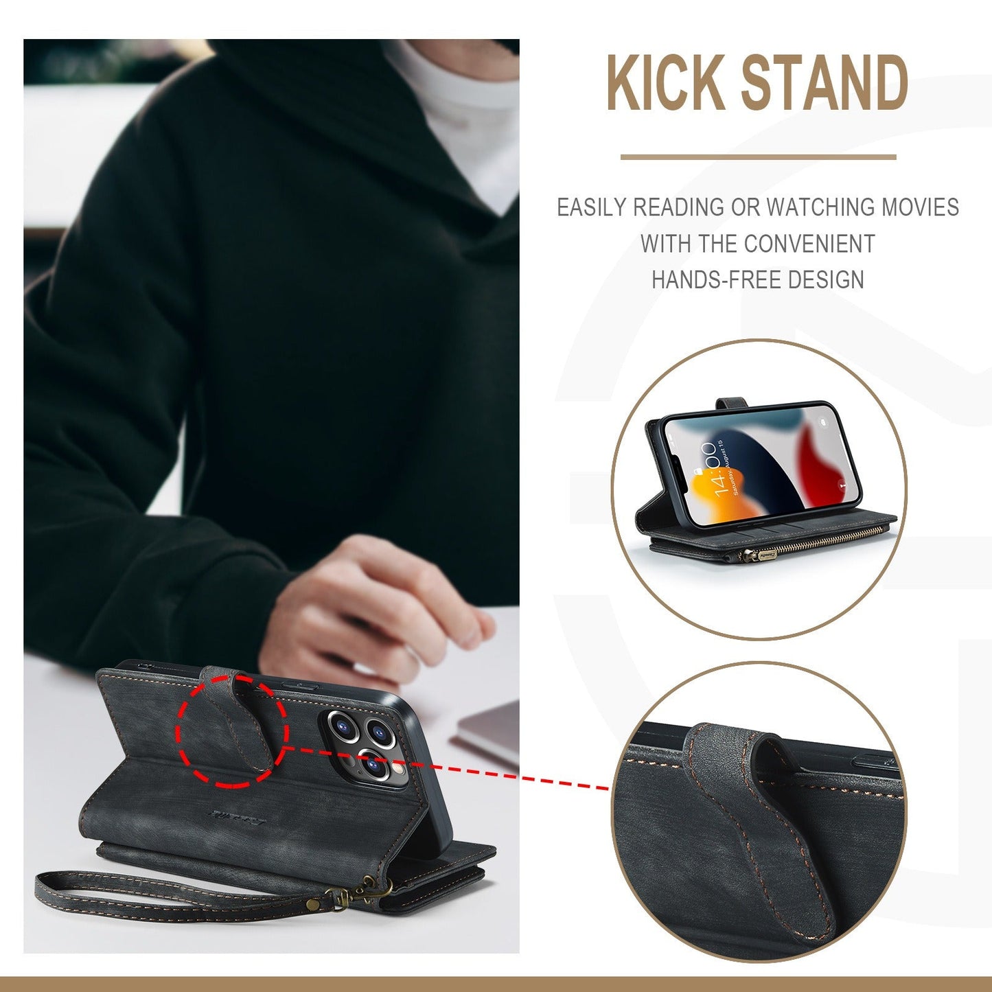 Epic Wallet Case for iPhone - Vintage Elegance and Power in Your Pocket