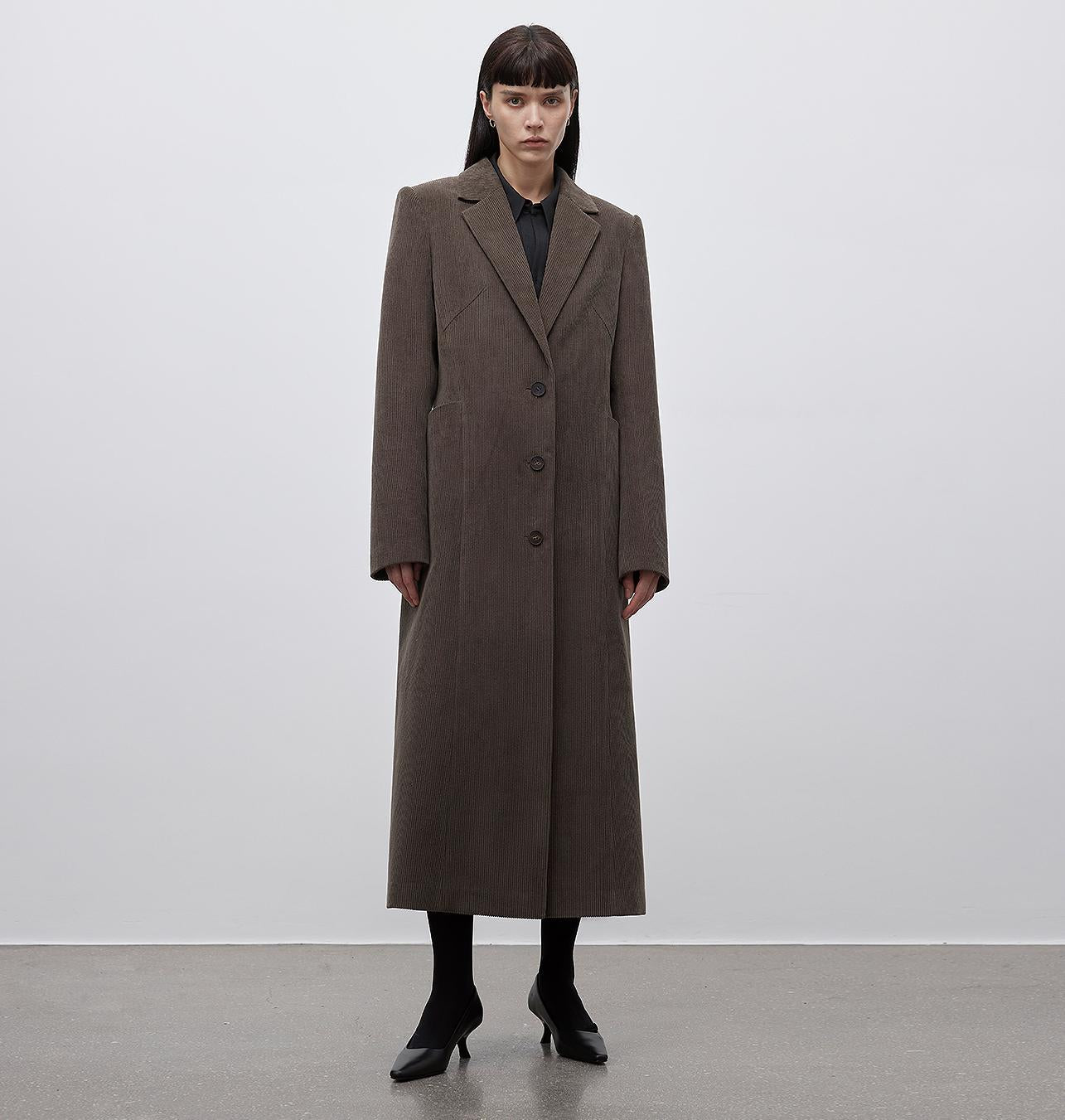 Chaleco de pana con bolsillos tridimensionales Women's Fashion - Women's Clothing - Jackets & Coats - Real Fur | Zulter VIP