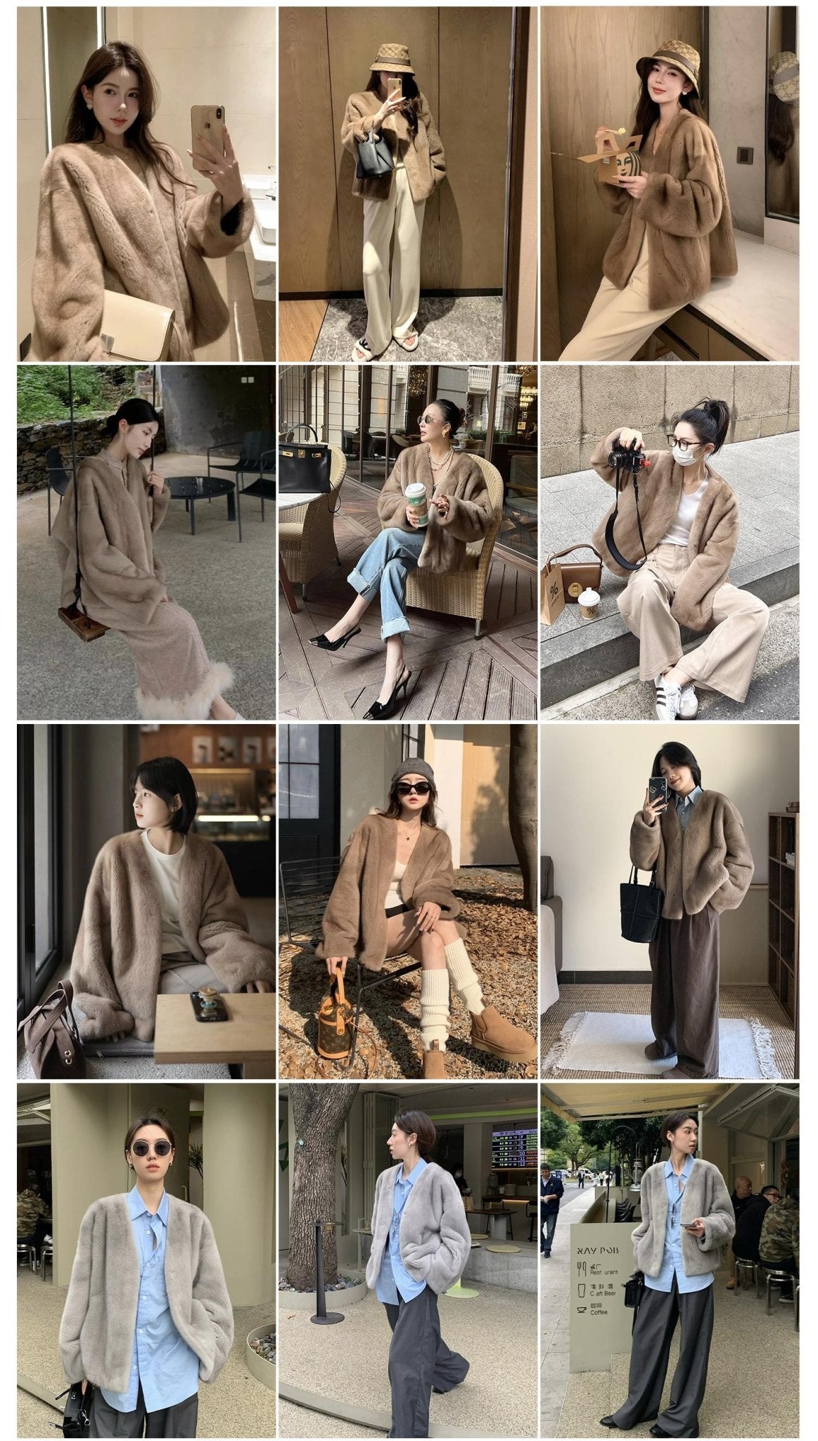 Chaqueta de Visón Louvre con Cuello en V – Edición Premium Women's Fashion - Women's Clothing - Jackets & Coats - Real Fur | Zulter VIP .