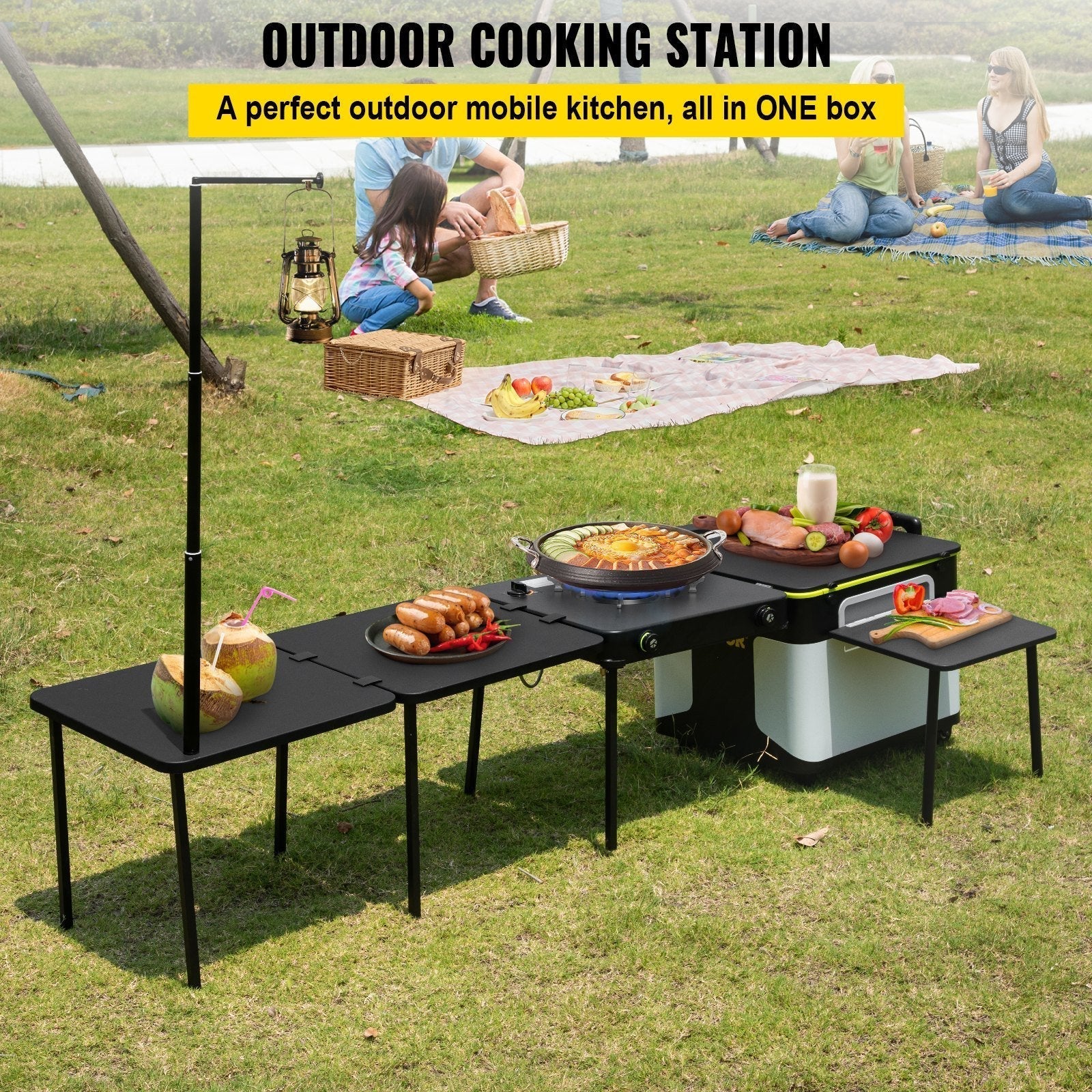 Cocina Móvil de Exterior – Todo en Uno con Ruedas, Multifuncional y Lista para Aventuras Home & Garden - Furniture - Outdoor Furniture - Garden Chairs | Zulter VIP