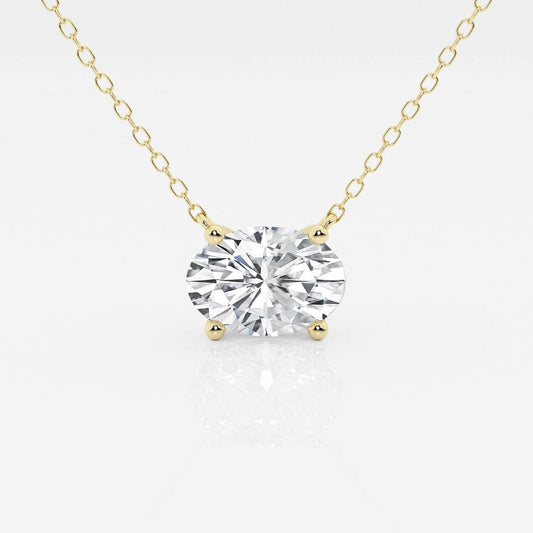 Colgante de Diamante Oval 2.00 CTW Certificado AGI en Oro 14k (Blanco o Amarillo) Jewelry & Accessories - Fine Jewelry - Pendants | Zulter VIP
