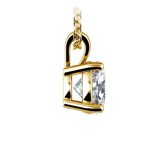 Colgante solitario en oro 14K con diamante redondo certificado AGI (1,50 ct) Jewelry & Accessories - Necklaces & Pendants - Pendants | Zulter VIP