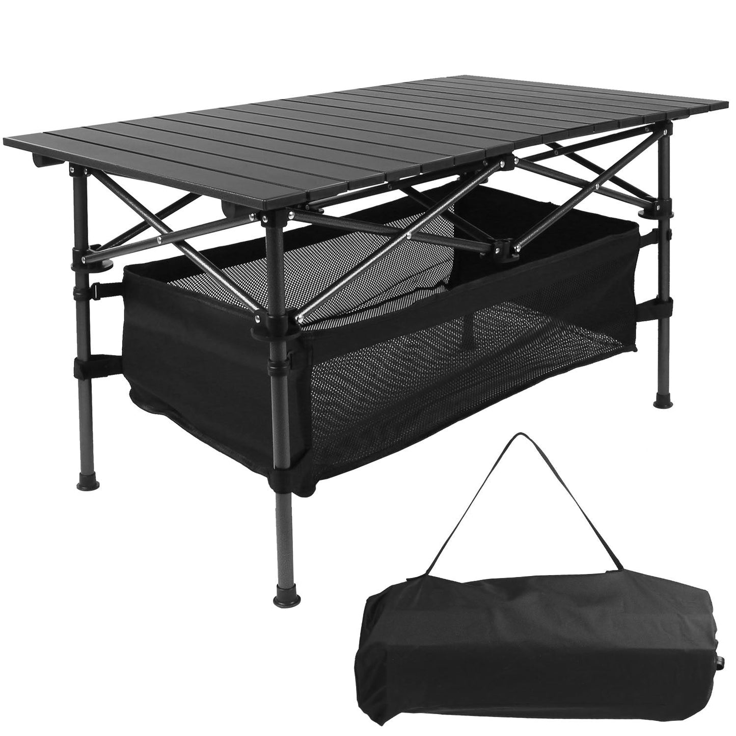 Mesa Plegable de Camping de Aluminio con Bolsa – Resistente y Ligera