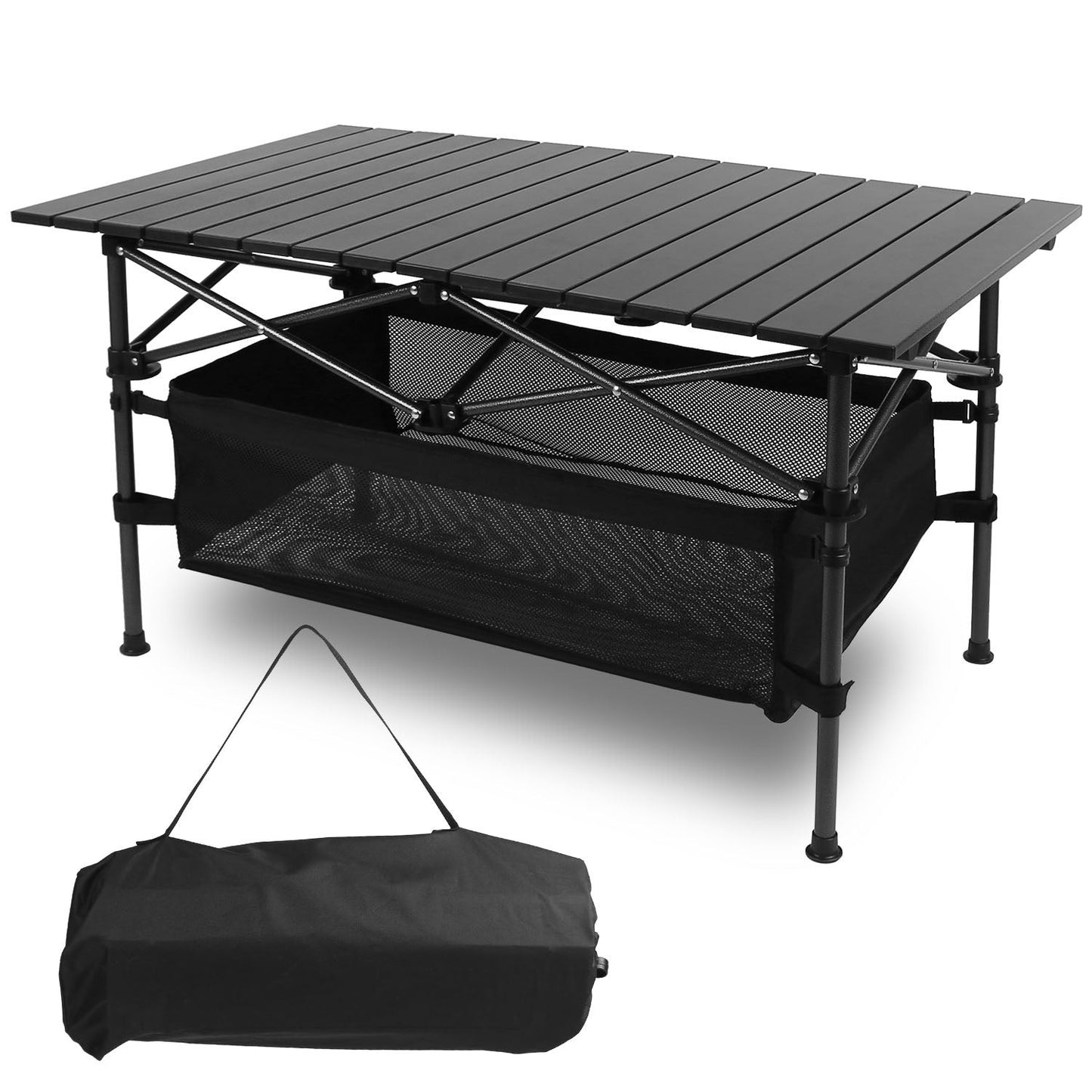 Mesa Plegable de Camping de Aluminio con Bolsa – Resistente y Ligera