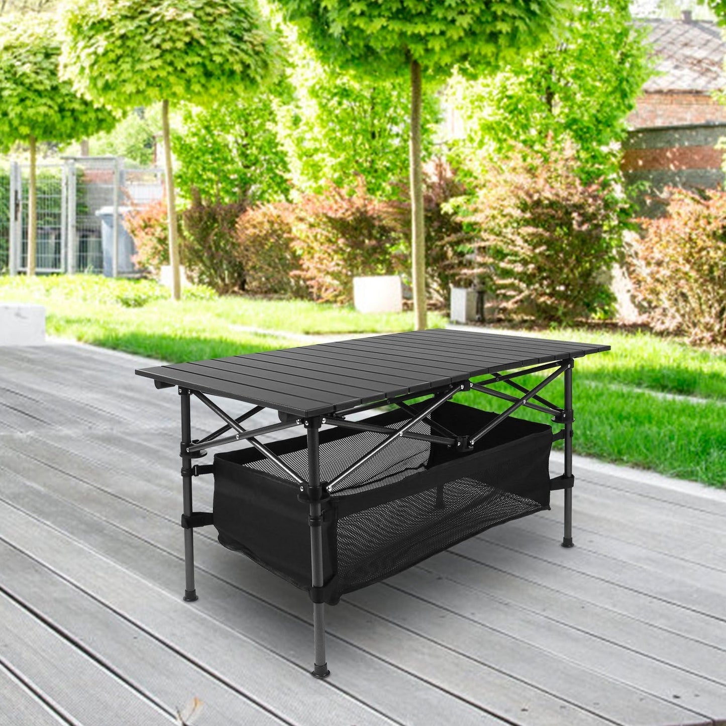 Mesa Plegable de Camping de Aluminio con Bolsa – Resistente y Ligera