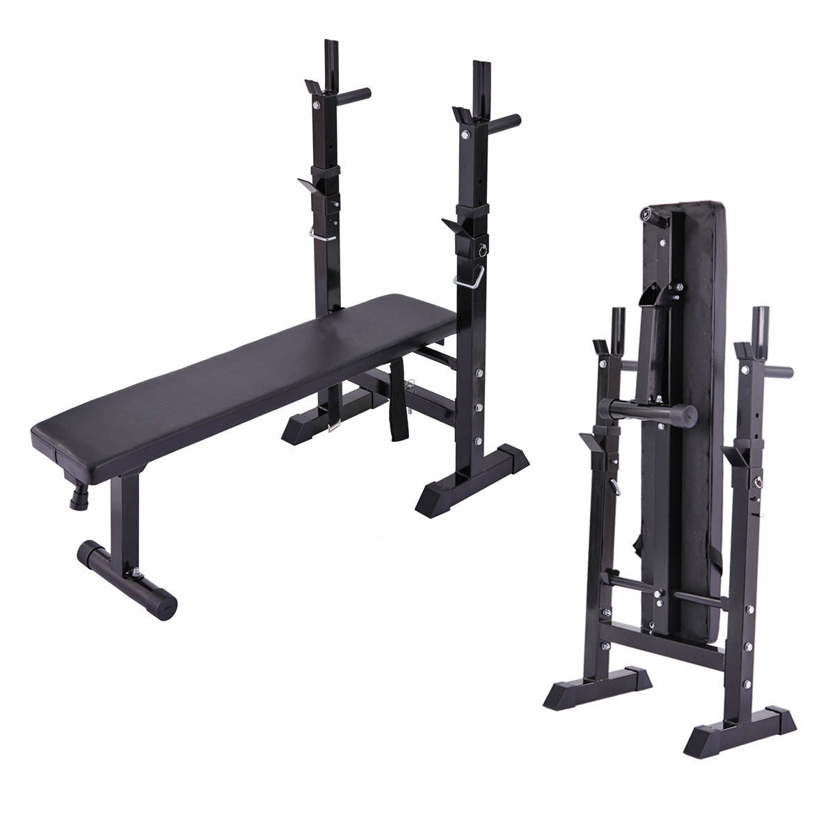 Estación de entrenamiento multifuncional plegable con banco ajustable y soporte para sentadillas Sports & Entertainment - Fitness & Body Building - Fitness Equipments | Zulter VIP
