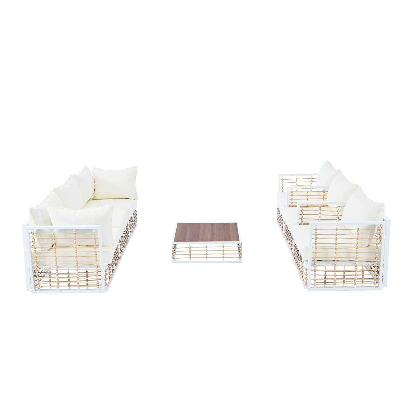 Minimalist luxury outdoor sofa set - 7 exclusive pieces