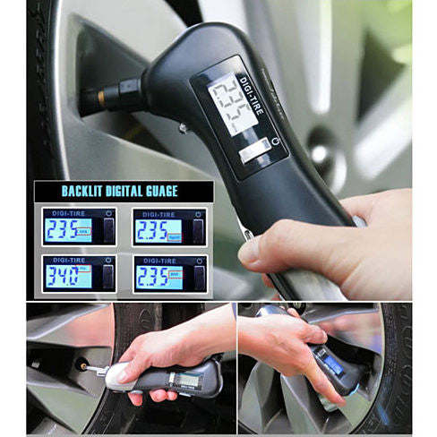 Herramienta multifuncional de emergencia para coche con cortador de cinturón, martillo rompevidrios y medidor digital de presión de neumáticos Automobiles & Motorcycles - Car Electronics - Car Electronics Accessories | Zulter VIP