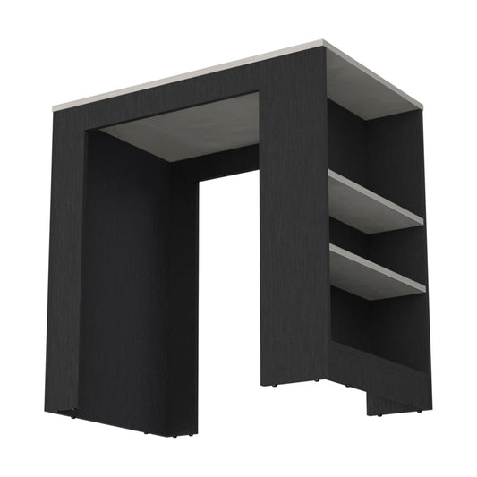 Isla de cocina con tres estantes laterales Doyle, mármol negro/Ibiza Home & Garden - Furniture - Home Furniture - Kitchen Furniture | Zulter VIP