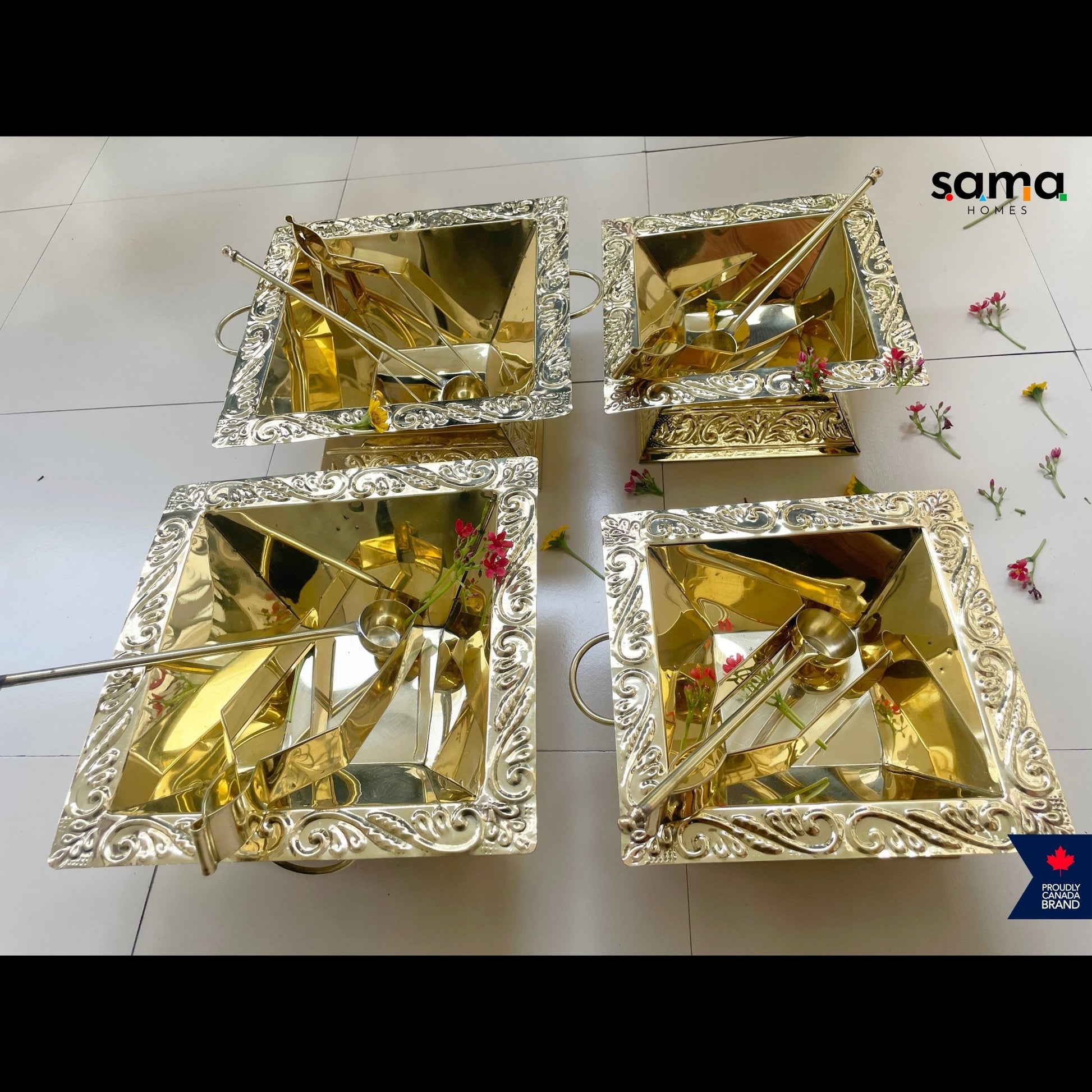 Juego Ritual de Latón Artesanal — Pureza, Fuego y Tradición Espiritual Home & Garden - Home Decor - Incense & Incense Burners | Zulter VIP