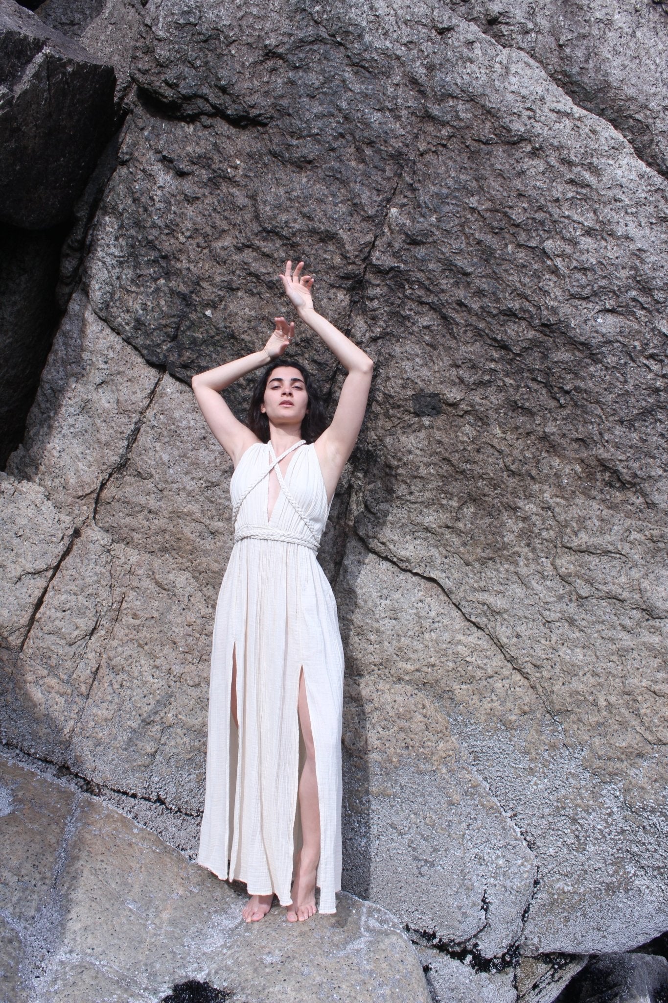 Marea Lunar – Vestido Largo Bohemio de Algodón Orgánico y Estilo Atemporal Women's Fashion - Weddings & Events - Evening Dresses | Zulter VIP