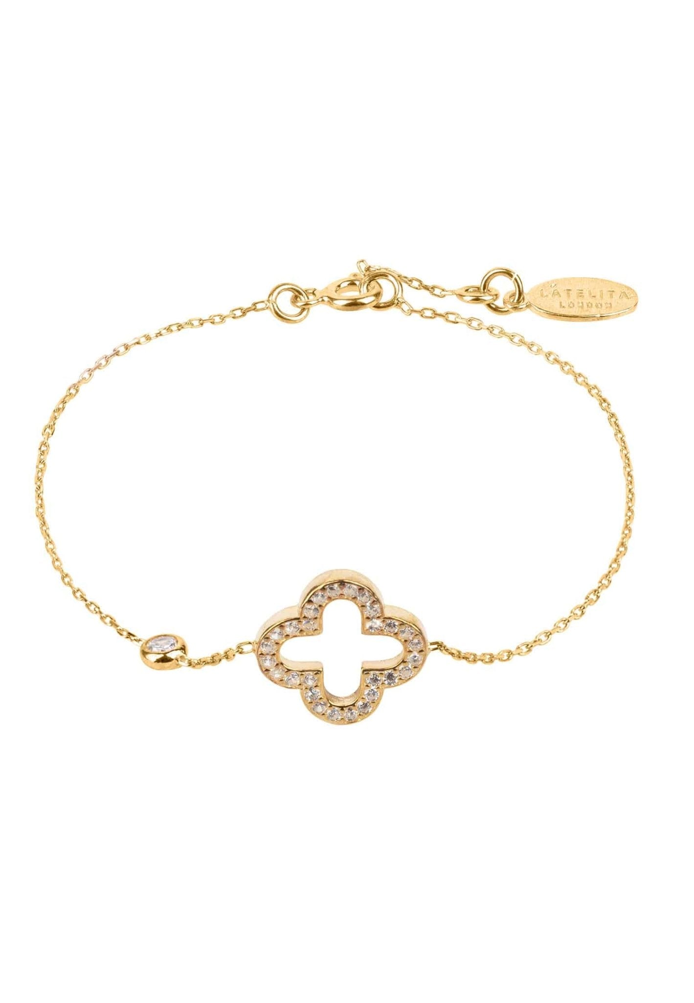 Lucky Clover Bracelet ✨ - Elegance in Gold Plated Sterling Silver