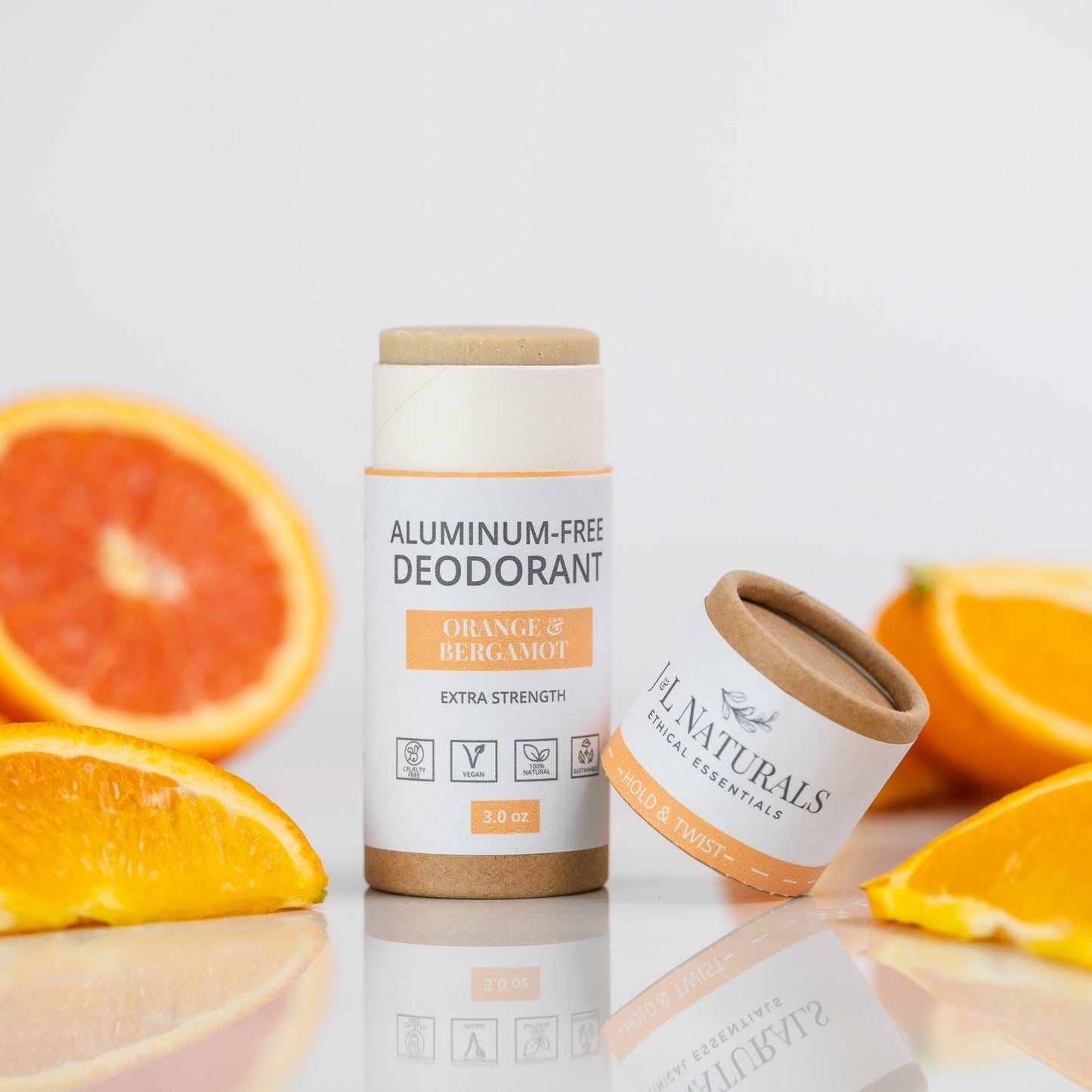 Packung mit 4 extra starken aluminiumfreien natürlichen Deodorants