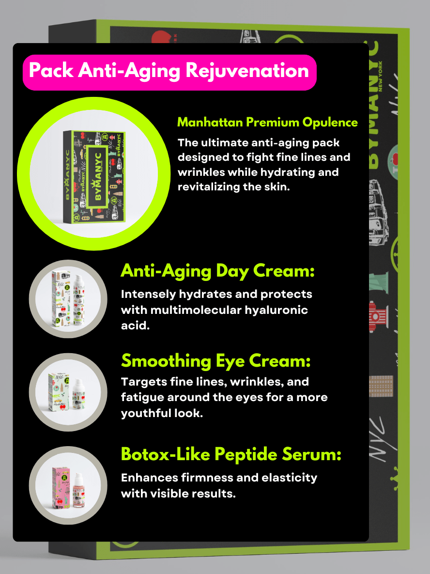 💖 Pack Antiedad Premium Manhattan – Lujo Natural BYMANYC Beauty & Health - Beauty Essentials - Day Creams & Moisturizers | Zulter VIP