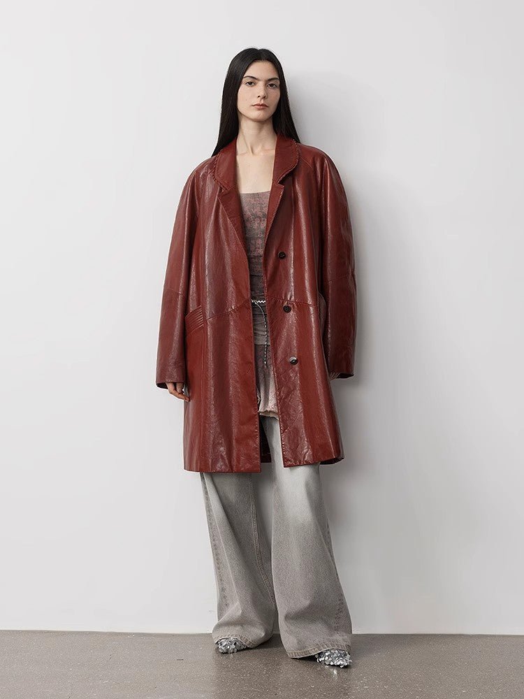 "Pasión y Estilo - Abrigo de Piel Encerada que Cuenta tu Historia" Women's Fashion - Women's Clothing - Jackets & Coats - Real Fur | Zulter VIP