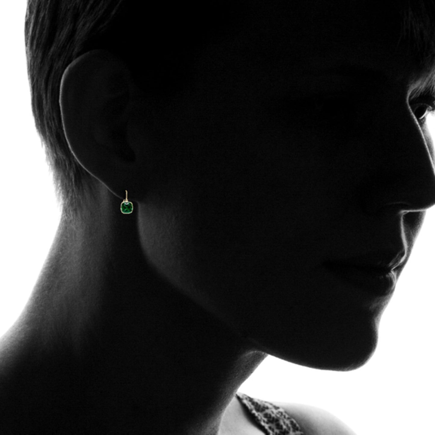 Pendientes colgantes en oro 14K con zafiro y esmeralda cultivados (5 ct) Jewelry & Accessories - Earrings - Drop Earrings | Zulter VIP