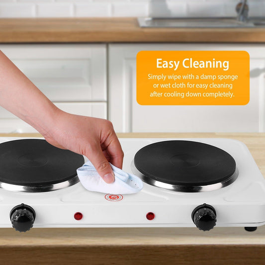 Placa Eléctrica Doble Portátil 2000W con Control de Temperatura Home & Garden - Kitchen, Dining & Bar - Other Kitchen Tools & Gadgets | Zulter VIP