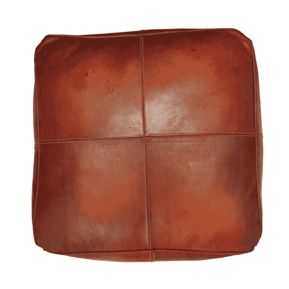 Puf de cuero artesanal marroquí – Elegancia y tradición en tu hogar Home & Garden - Furniture - Home Furniture - Living Room Furniture | Zulter VIP