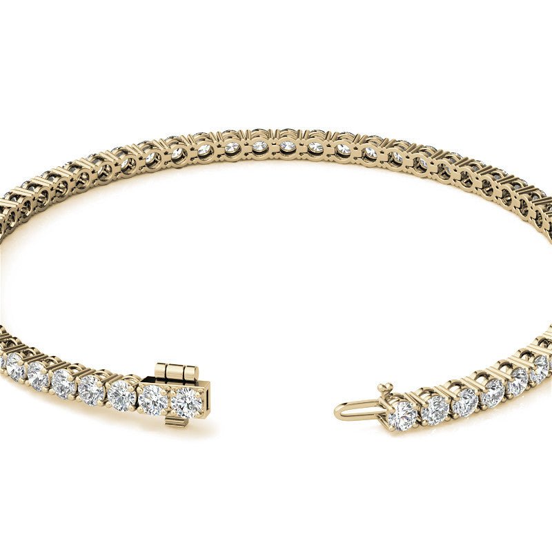 Pulsera de tenis con 6 quilates de diamantes éticos certificados AGI en oro de 14K Jewelry & Accessories - Bracelets & Bangles - Strand Bracelets | Zulter VIP